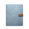 Tamanho A4 B5 Logo Personalizado Couro PU Organizador de Documentos de Negócios Pasta de Arquivo Binder de 6 Argolas Padfolio Portfólio Caderno para Mulheres
