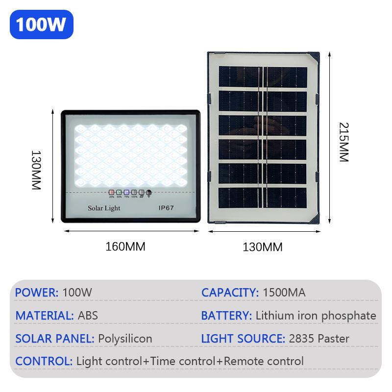 

LED Outdoor Solar Floodlights Garden Porch IP67 Waterproof Solar Lights Spotlight Indoor Outdoor Emergency Lighting Wall Lights
