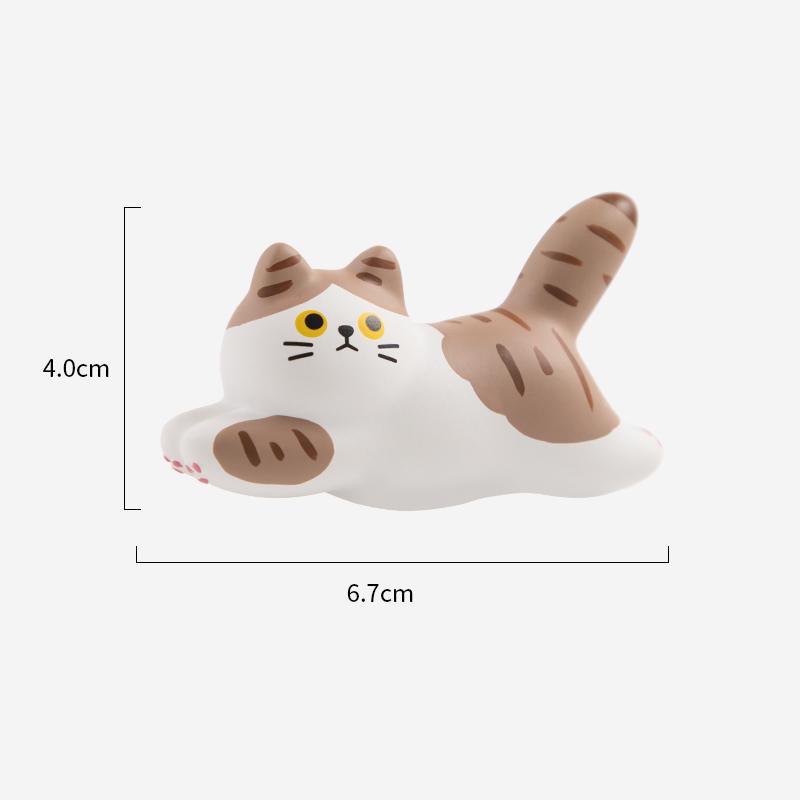 Kreativní kočičí magnetky na lednici Nálepka Roztomilé kreslené nálepky s běžící kočkou Kawaii zvířecí papírnictví DIY doplňky Dekorace Dárek