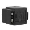5PCS Convenient Installation Waterproof Car Flasher Relay Fused Protection Black Flasher Relay Relay Box Lamp Accessory