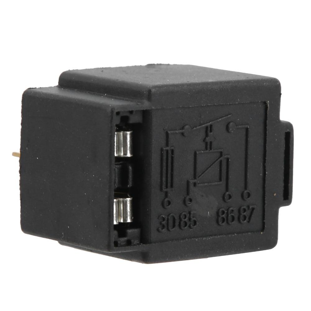 5PCS Convenient Installation Waterproof Car Flasher Relay Fused Protection Black Flasher Relay Relay Box Lamp Accessory