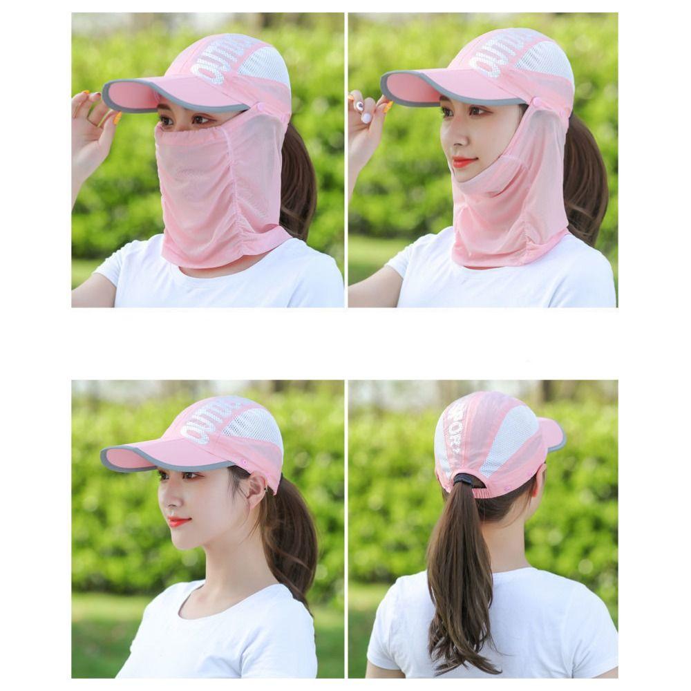 Sun Hat Sun Protection Hat Quick-dry Hat Face Cover Cap Cooling Wide Brim Baseball Cap Men