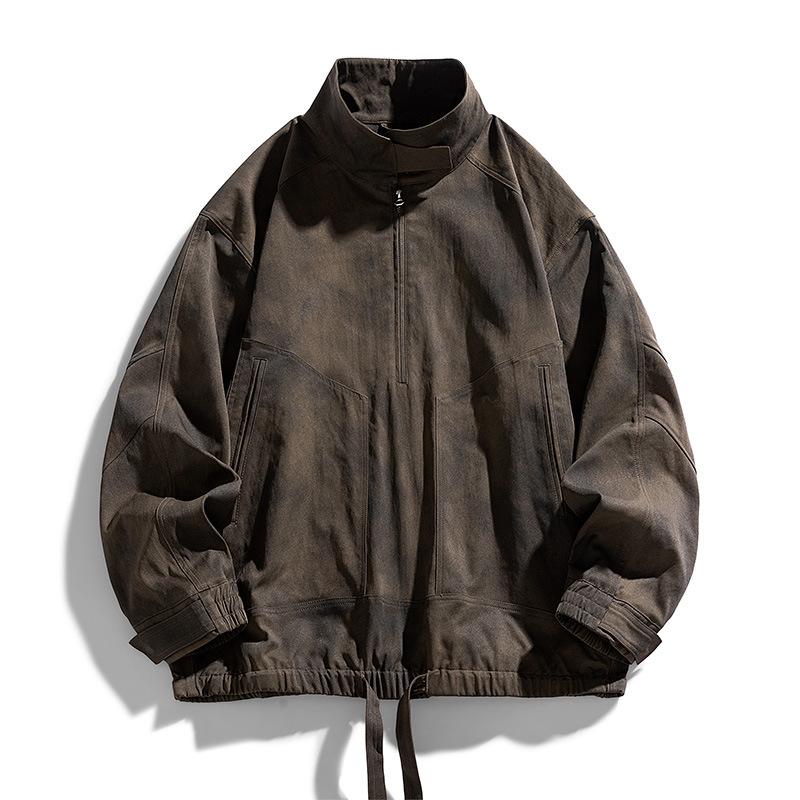 Outdoor men's American vintage jacket jacket jacket men's spring and autumn loose ins cargo jacket men