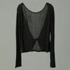 NAYRO Two-Way Twist Rib T-Shirt Charcoal