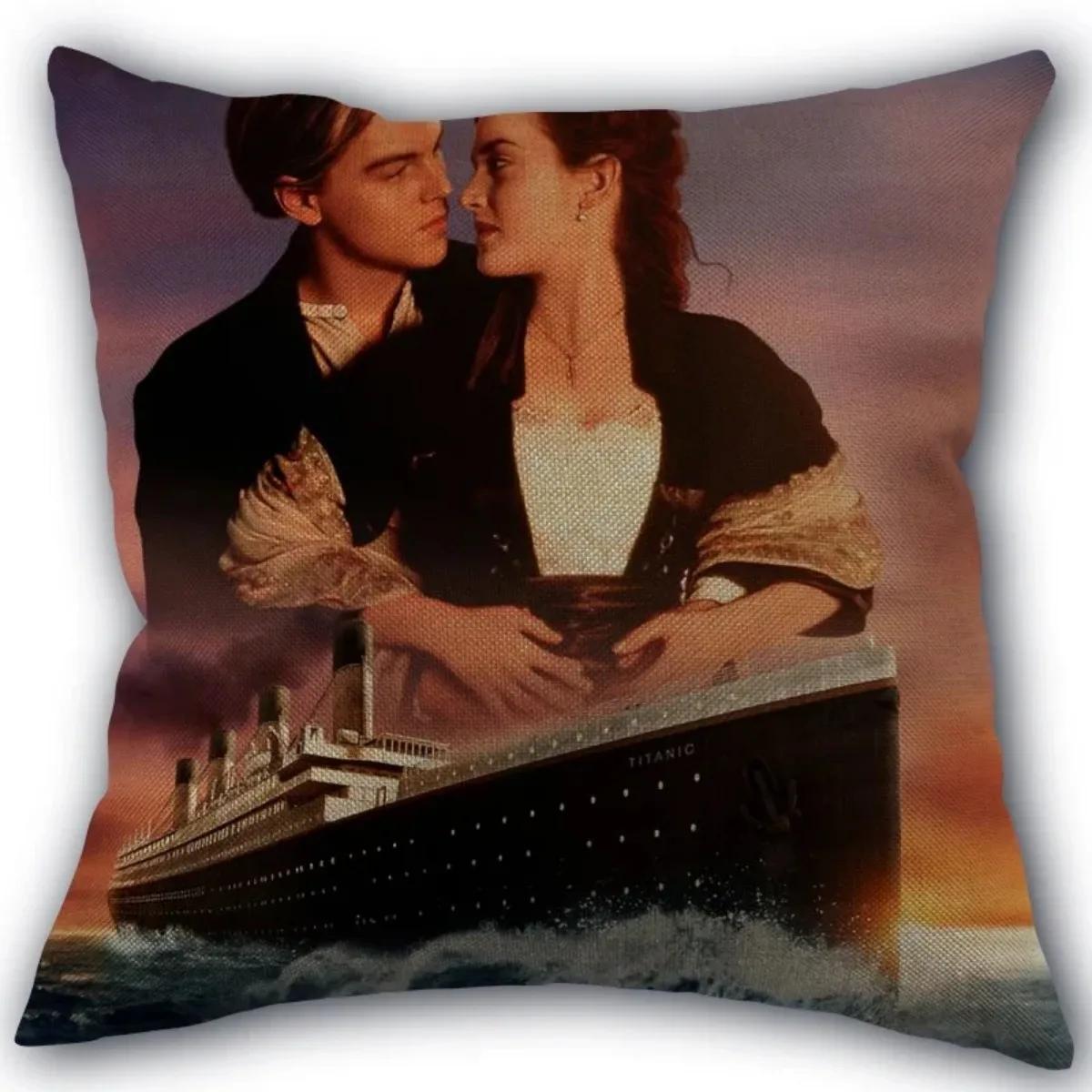 

Нова індивідуальна наволочка для телевізора Титанік, бавовняна тканина, квадратна наволочка на блискавці 45X45 см, весільна декоративна наволочка 30x30cm