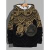 Sınır ötesi büyük beden sonbahar/kış modaya uygun günlük kapüşonlu 3D baskılı sweatshirt