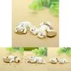 Small Clear Resin Lucky Cat Figurine For Garden Micro Landscape Decor Gift