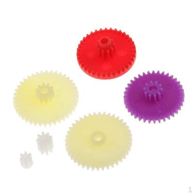 6 Pieces/set Plastic Assorted Gears Kits for Diy Buliding Robot RC Toys Model Accessories