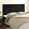 VidaXL Headboards 4 Pcs Black 100x5x78-88 Cm Velvet3116540