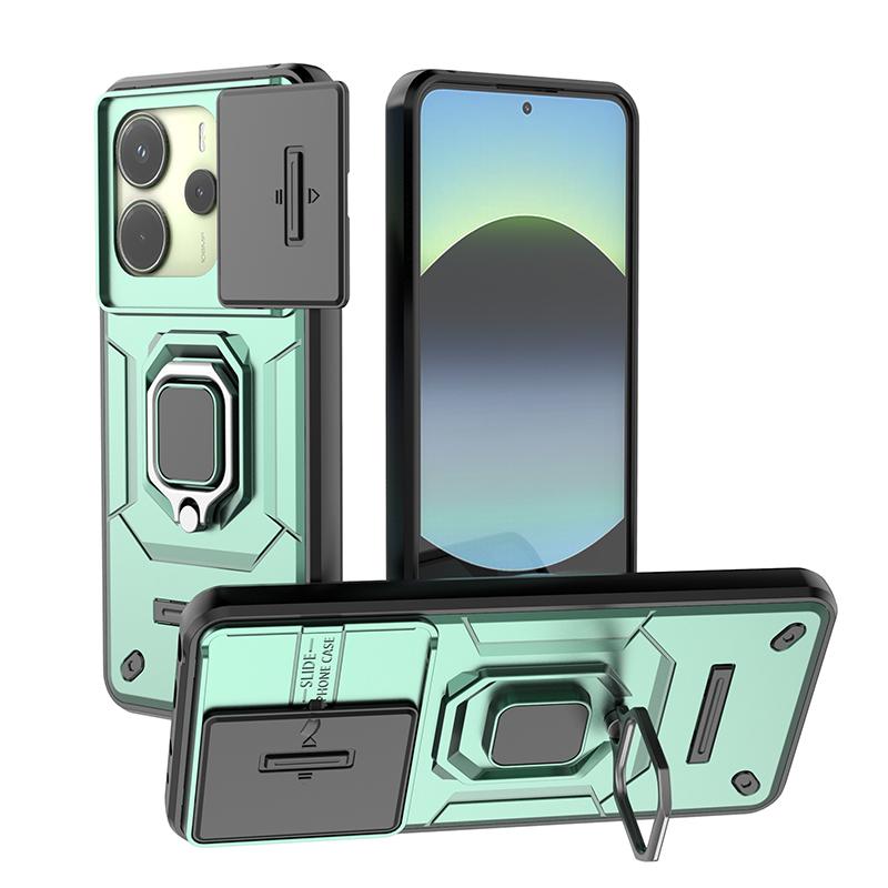 Armor Case For Xiaomi Redmi Note 14 13 Pro Plus 5G 4G Heavy Duty Shockproof Anti-Scratch With Ring Holder Phone Cover