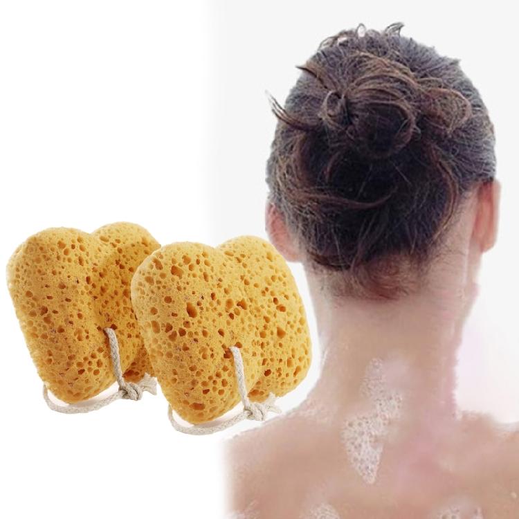Two Large Bath Sponges for Deep Cleansing Exfoliating Body Loofah for Sensitives Skin and Everyday Use