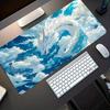 Cloud White Dragon Large Game Table Mat Made Of Natural Rubber Material Accesorios Escritorio Podkladka Pod Myszke