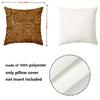 Autumn Leaf & Acorn Patterned Decorative Throw Pillows Polyester pillowcase, sofa decorative cushion cover, bedside throw pillow