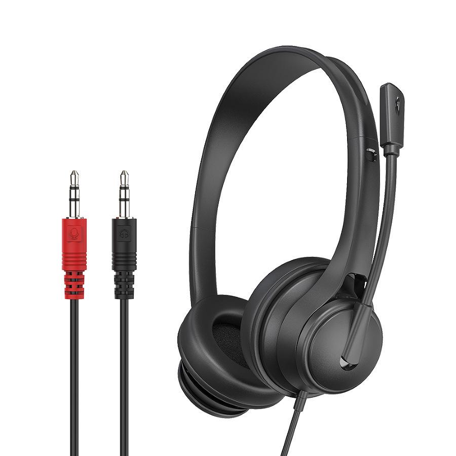 Universal Type-C 3.5mm Over-Ear Headset for Calls, Learning, and Work Meetings - USB Compatible