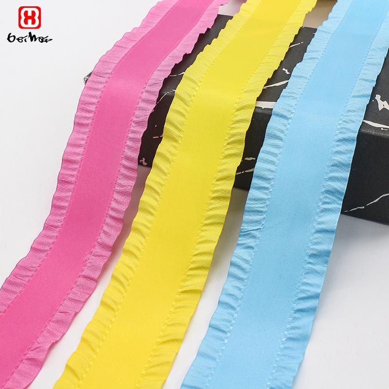 Hot Selling 40 Mm Skirt Shaped Ribbons Gift Wrapping Wedding Christmas Solid Colors DIY 25 Yards Per Roll