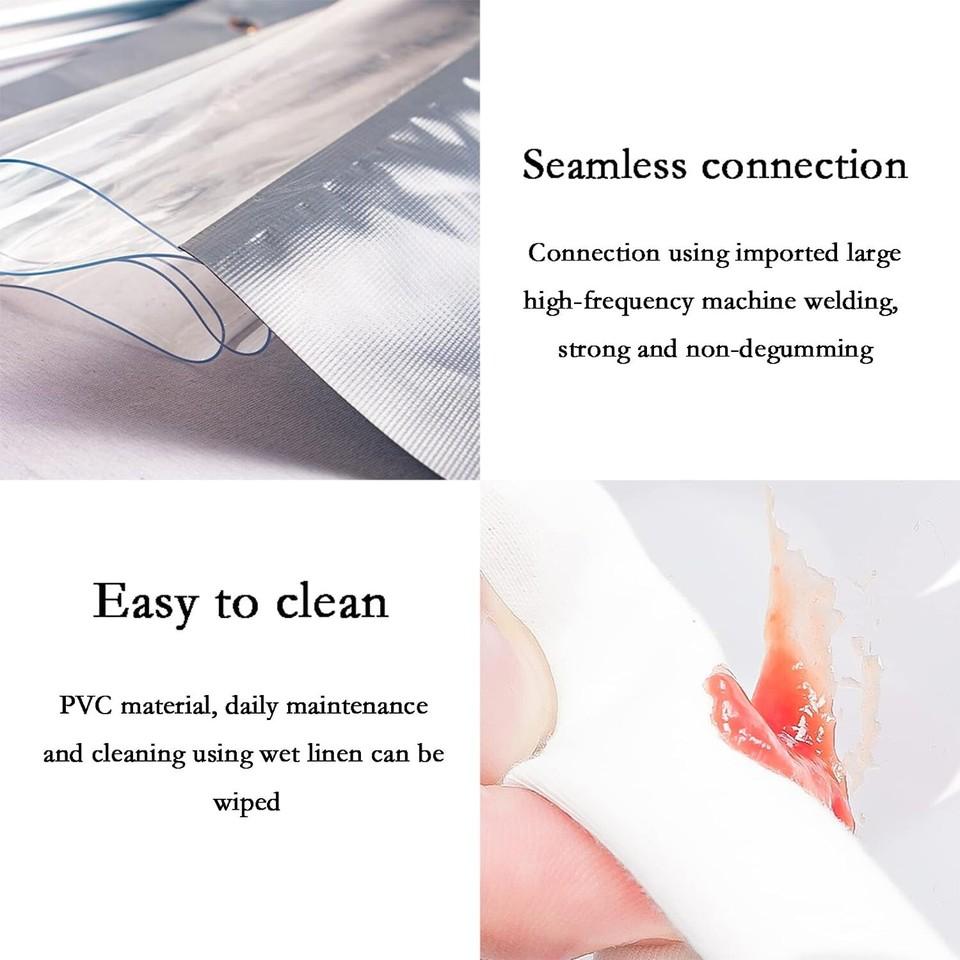 Outdoor Clear PVC Tarp Curtain Waterproof Heavy Duty Patio Rainproof Curtain