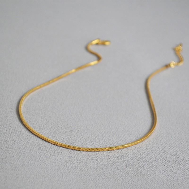 Damen Kurze Schlangenkette Halskette Minimalistisch Tägliches Tragen Trendiger Choker