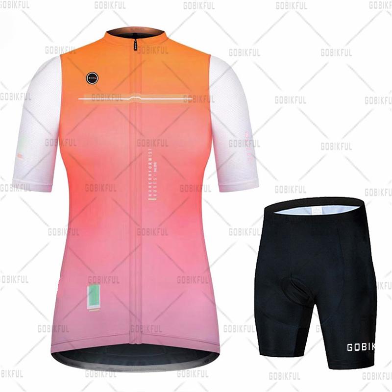 Womens Cycling Jersey Bib Shorts Sets Wear Racing Bike Clothing Kits Feminino Bicycle Clothes Suits Riding 2026 Summer Breathable Cycling Suit Set