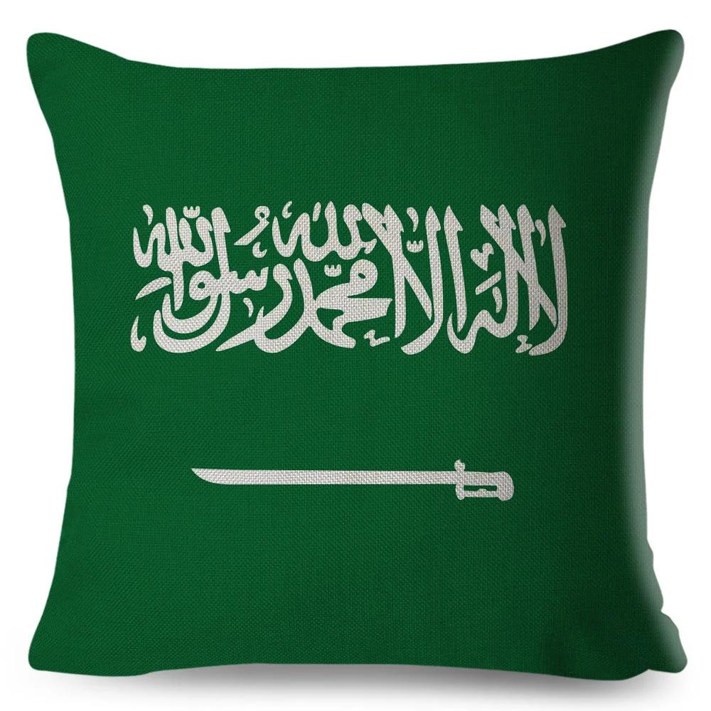 50 Style National Flag Cushion Cover for Sofa Home Children Room Decor Geometric Print Pillowcase Polyester Pillow Case 45x45cm