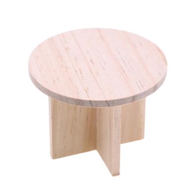 1/12 Maison de Poupée Miniature Table Chaise Tabouret Modèle Poupée Maison Mini Meubles Décoration Jouets Accessoires de Construction Micro Scène