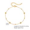 Vnox Stainless Steel Small Beads Anklets, Simple Gold Color 21-26cm Adjustable Chain Foot Bracelet, Fashion Jewelry Gifts