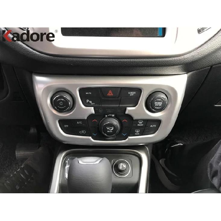 For Jeep Compass 2017 2018    Matte Car Center Air Condition AC Switch Button Panel Cover Trim Interior Accessories