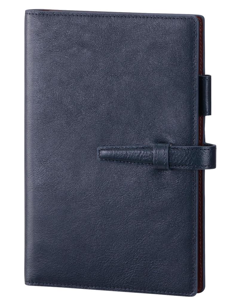 Raymay Fujii Da Vinci Leather System Bible DB65K Organizer, Size, B6, Navy,