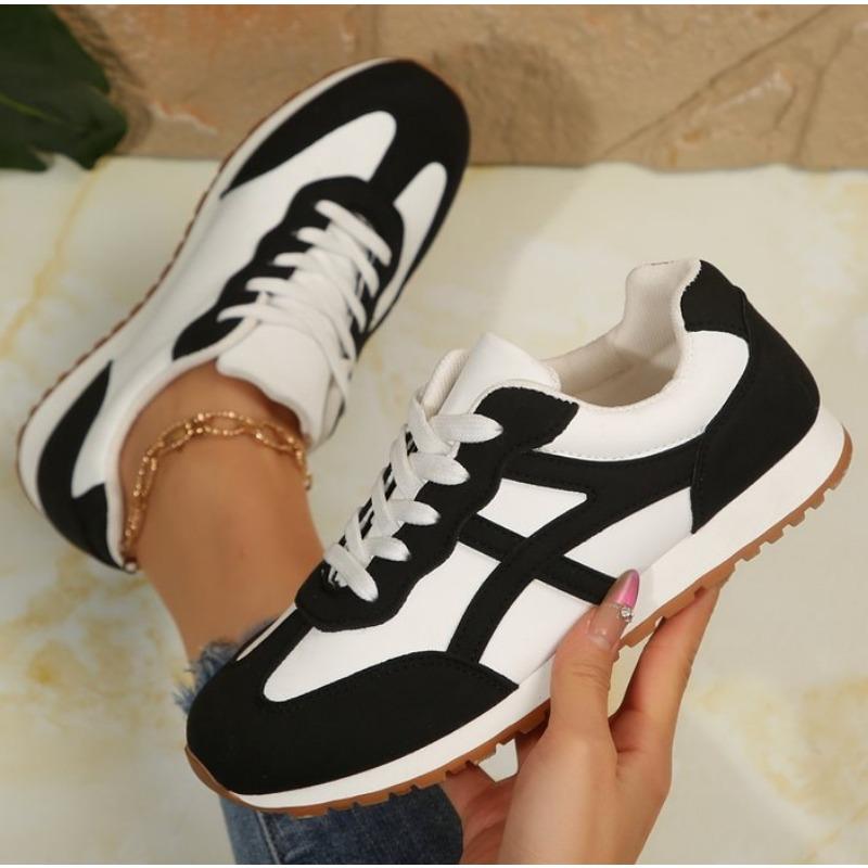 Women Shoes Casual Flats Vulcanize Shoes Ladies Outdoor Walking Sneakers Women Comfortable Classical Shoes Black White