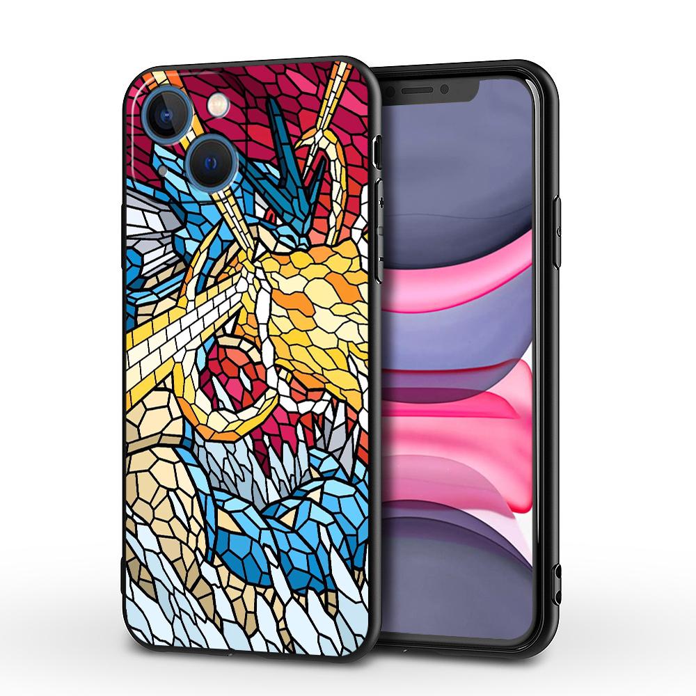 Barevný obal Pokemon Pikachu pro iPhone XR XS X 12 Mini 13 Pro Max SE 14 Plus 7 8 6s 11 14Pro 13Mini 14 Matný TPU Měkký Kryt