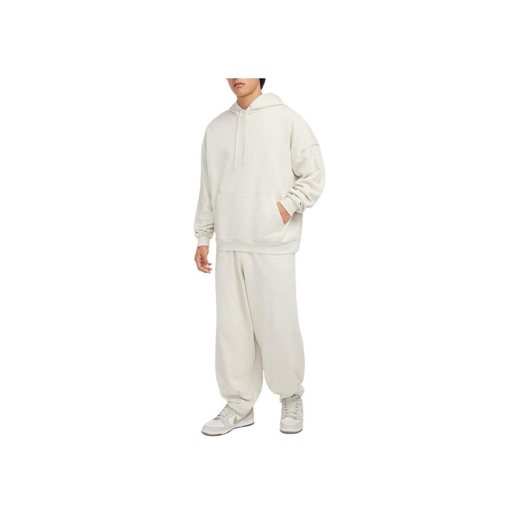 Nike Logo Embroidered Loose Long Sleeve Sweatshirt Men Sweatshirt White HJ1817-104