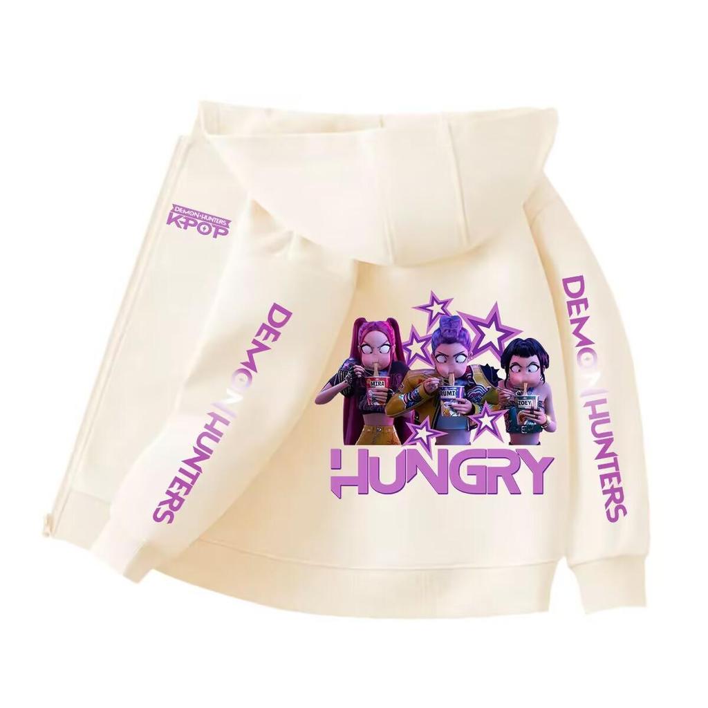 Children's Trendy Demon Hunter Hoodie – Loose Fit Sweatshirt