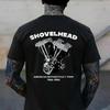 Biker Shovelhead Motorcycle Engine Vintage Men Women Kids T-Shirt