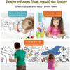 Children Drawing Roll Sticky Coloring Paper Roll DIY Painting Toy Color Filling Paper Graffiti Scroll for Kids Educational Toys