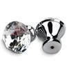 KAK 30mm Kitchen Cabinet Handles Diamond Shape Design Crystal Glass Knobs Cupboard Pulls Drawer Knobs Furniture Handle Hardware