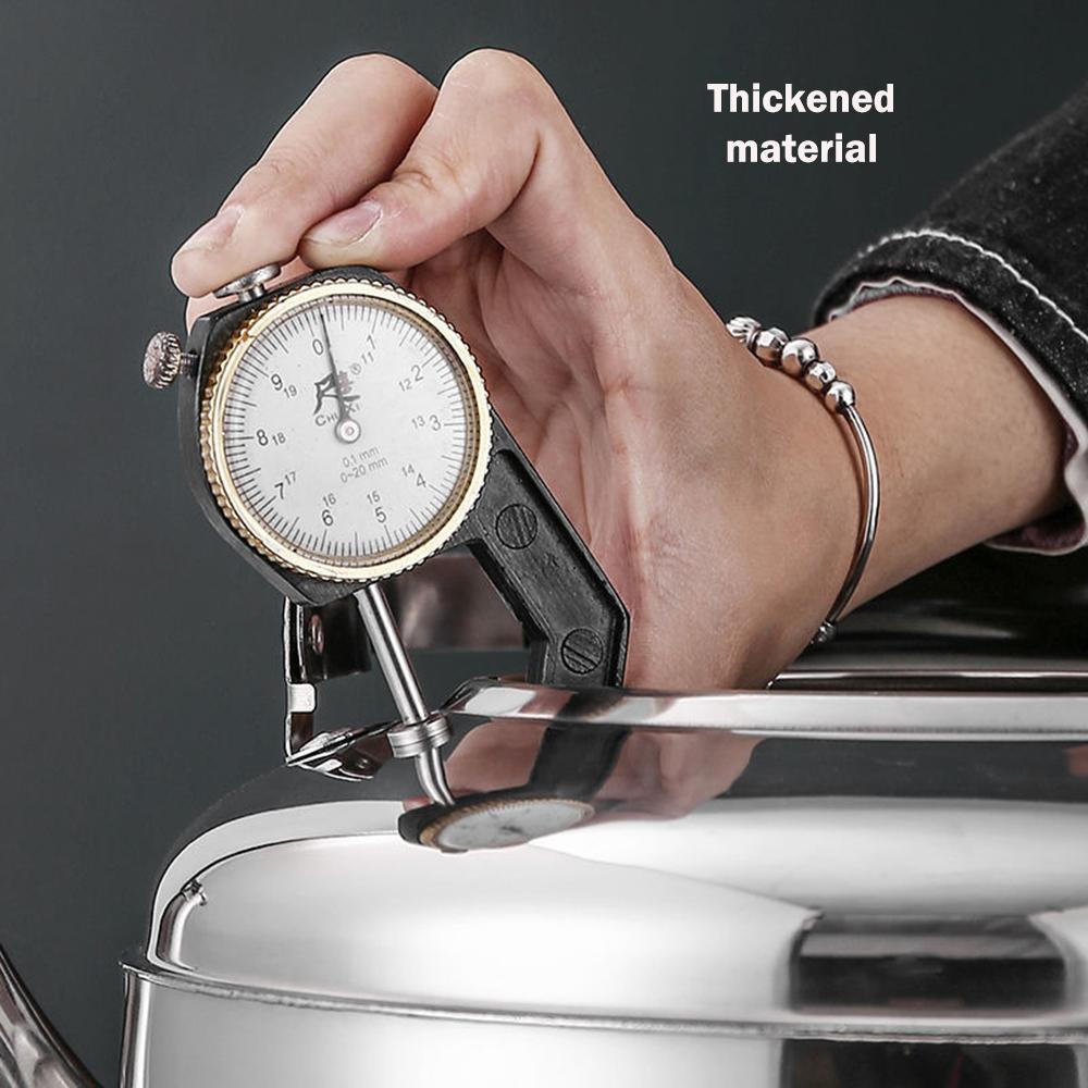 304 Edelstahl Pfeifkessel, Nicht-magnetischer verdickter Wasserkessel, Induktionsherd Gas Universal Teekessel, 5L