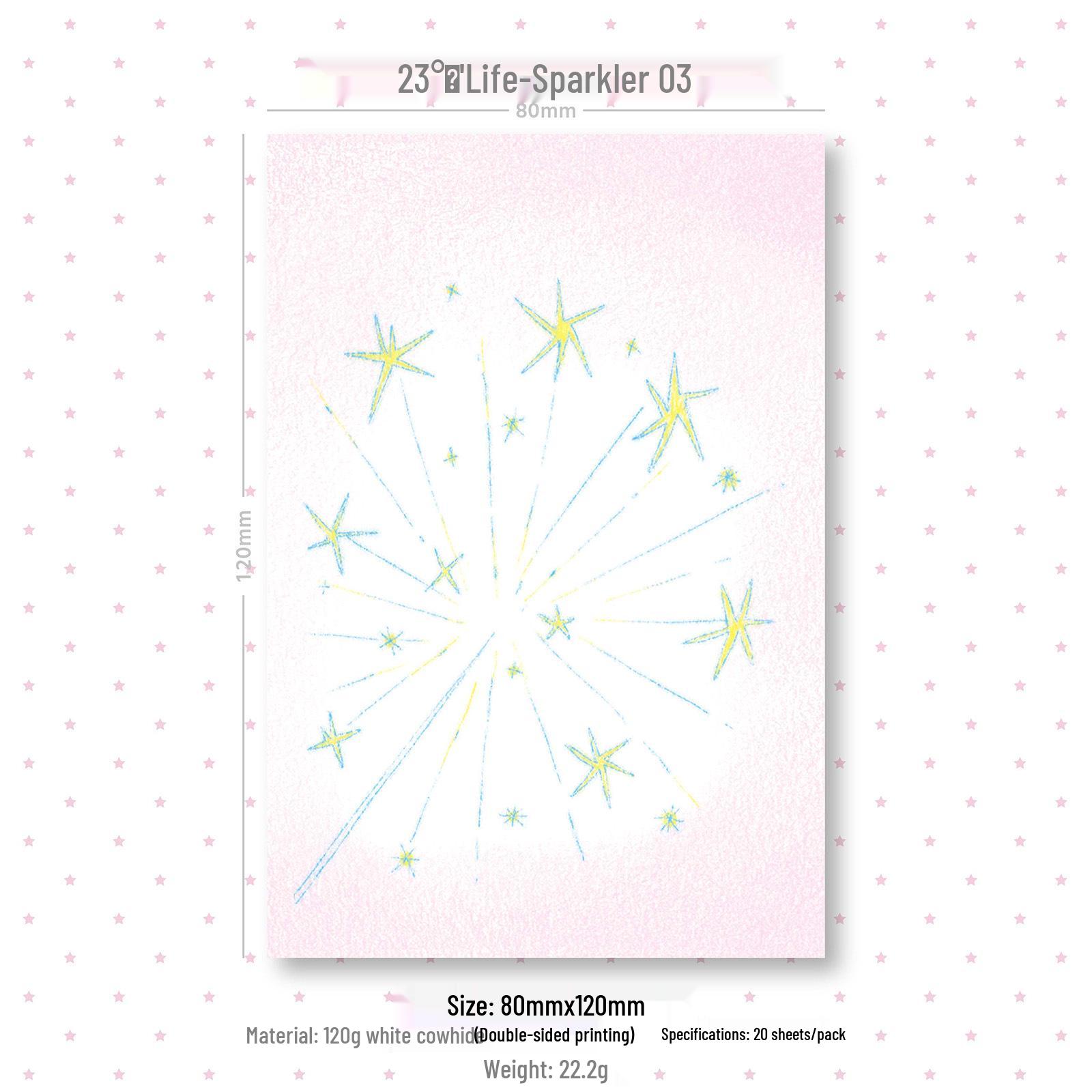 AGUGU23℃ Salt-Style Sticky Notes A7 Planner Refill - 80x120 Inner Pages