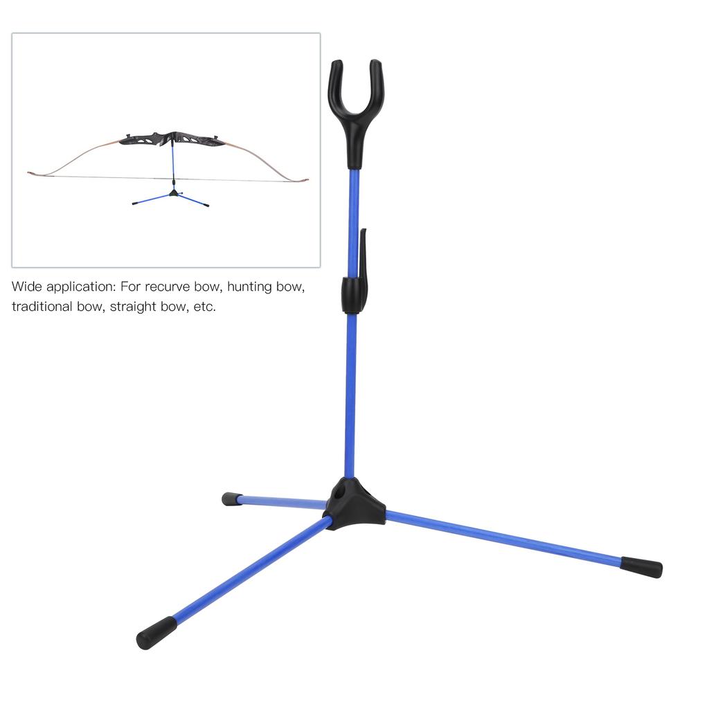 Folding Recurve Bow Stand Holder Archery Straight Bow   for Hunting Outdoor Sports