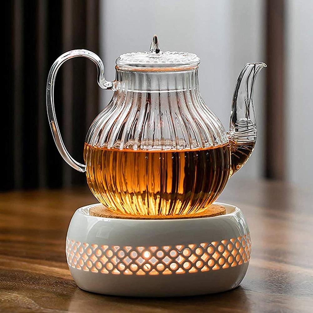 Practical- Teapot Warmer, Teapot Warmer With Cork Cushion, Perfect For Glass Teapots And Teapot