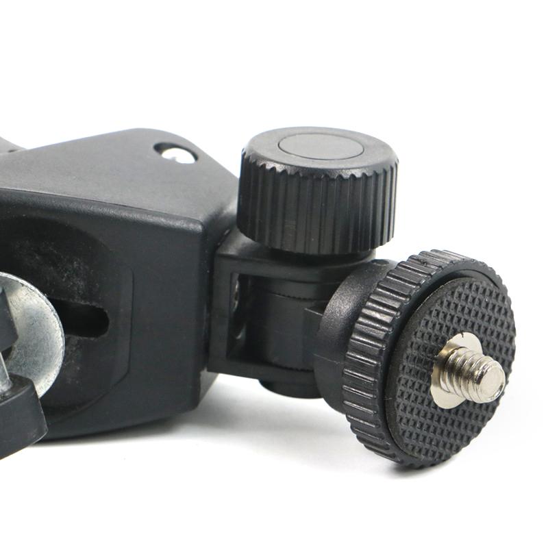 Universal 360 Degree Rotating 1/4 Camera DV Bike Bicycle Handlebar Clamp Bracket Tripod Mount Screw Clip For Sport Camera GOPRO