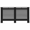 vidaXL Radiator Cover Black 152x19x81.5 Cm MDF