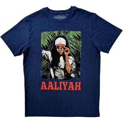 Aaliyah Unisexové dospelé tričko s motívom lístia