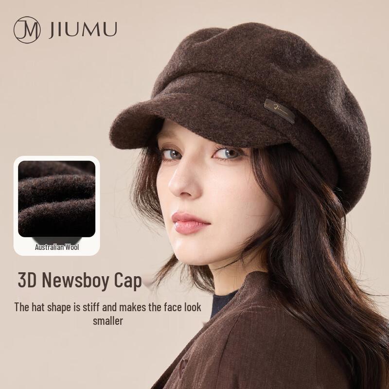 JIUMU Women s Retro British Beret Hat