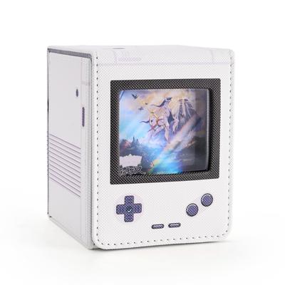 Deck Trading Card Case with Favorite Holds 100 Game Console Sleeve Vertical Two Cute Case, Window, Cards, Shape, Double/Triple Compatible, Storage,