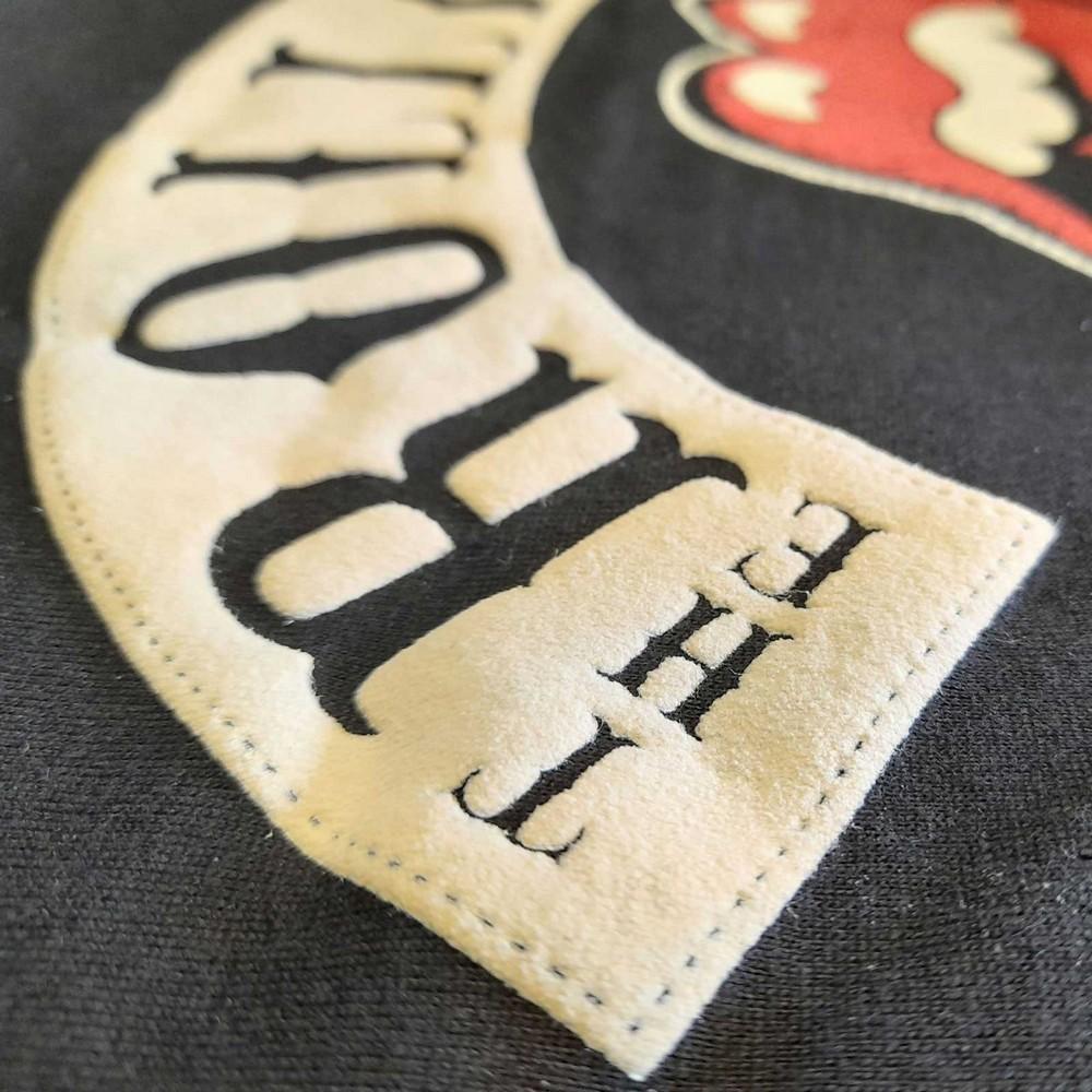 The Rolling Stones Camiseta de ante estilo motociclista Sixty para mujer