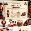 Parent Child Interactive Activity 3D Beaded DIY Kit, Lifelike Christmas Animal Beading Craft Set, Set for Kids Handmade Easy Embroidery Kit And Adults