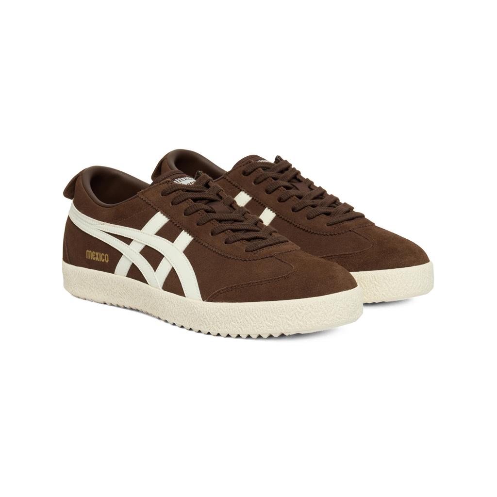 ONITSUKA TIGER Mexico 66 Delegation Synthetic Leather Classic Brown Fashion Lifestyle Shoes Unisex Sneakers 1183C344-200
