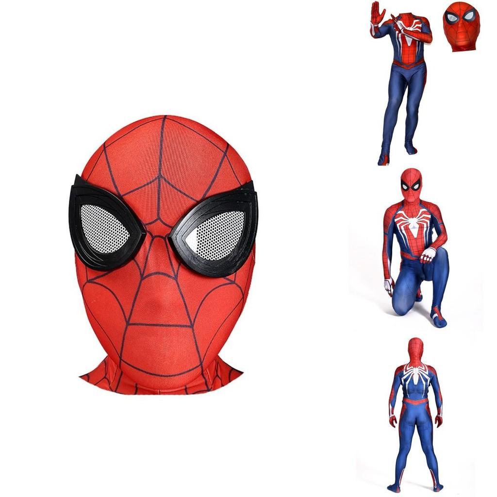 Ps4 Insomniac Spider-man Cosplay Costume 3d Print Adult Kids Spidey Zentai Suit With Exquisite Workmanship And Breathable Lycra Material