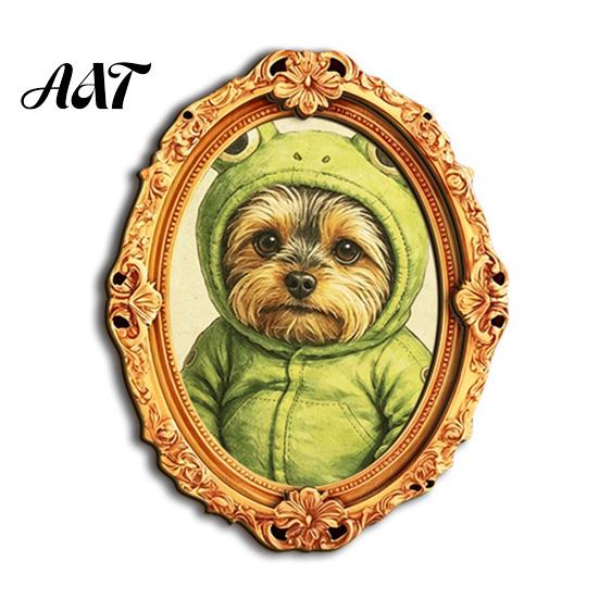 Metal Surface Decorations 1/6Pcs Halloween Retro Frame Refrigerator Magnet, Wood Carved Fridge Magnetic Decor Cabinet Whiteboard Magnet for