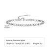 Men's Thin Chain Bracelet,Adjustable Stainless Steel Metal Chain Wristband,Classic Hip Hop Trendy Jewelry Gift for Him