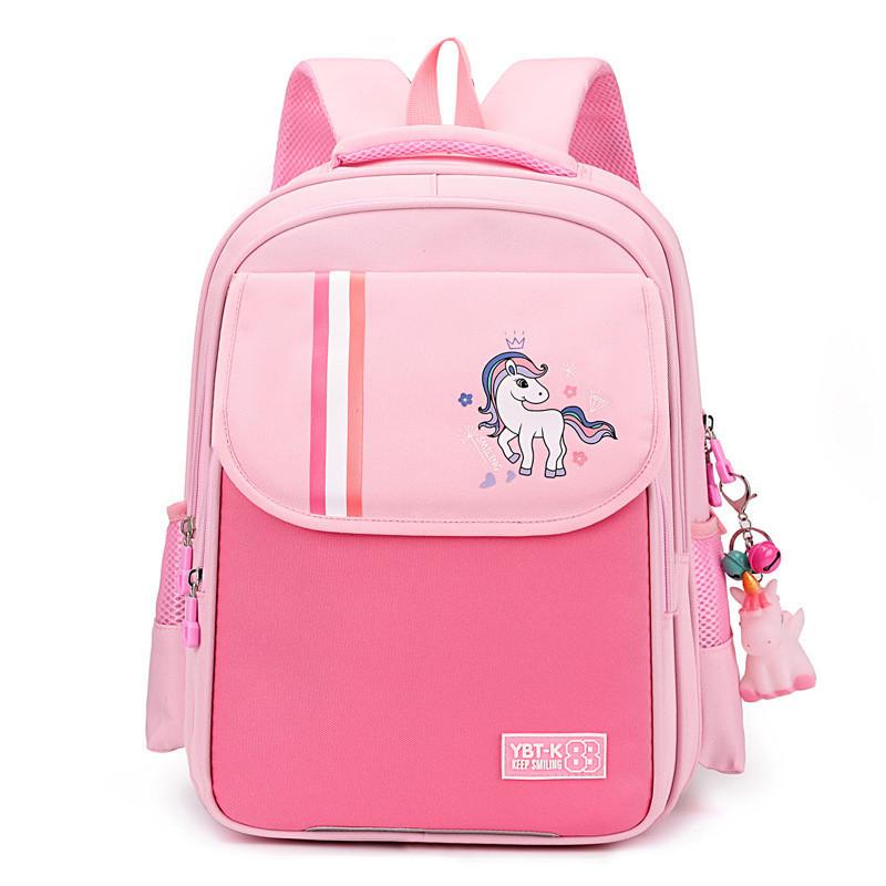 Cute Spacious School Backpack For Boys And Girls Oxford Fabric Patterned Bag